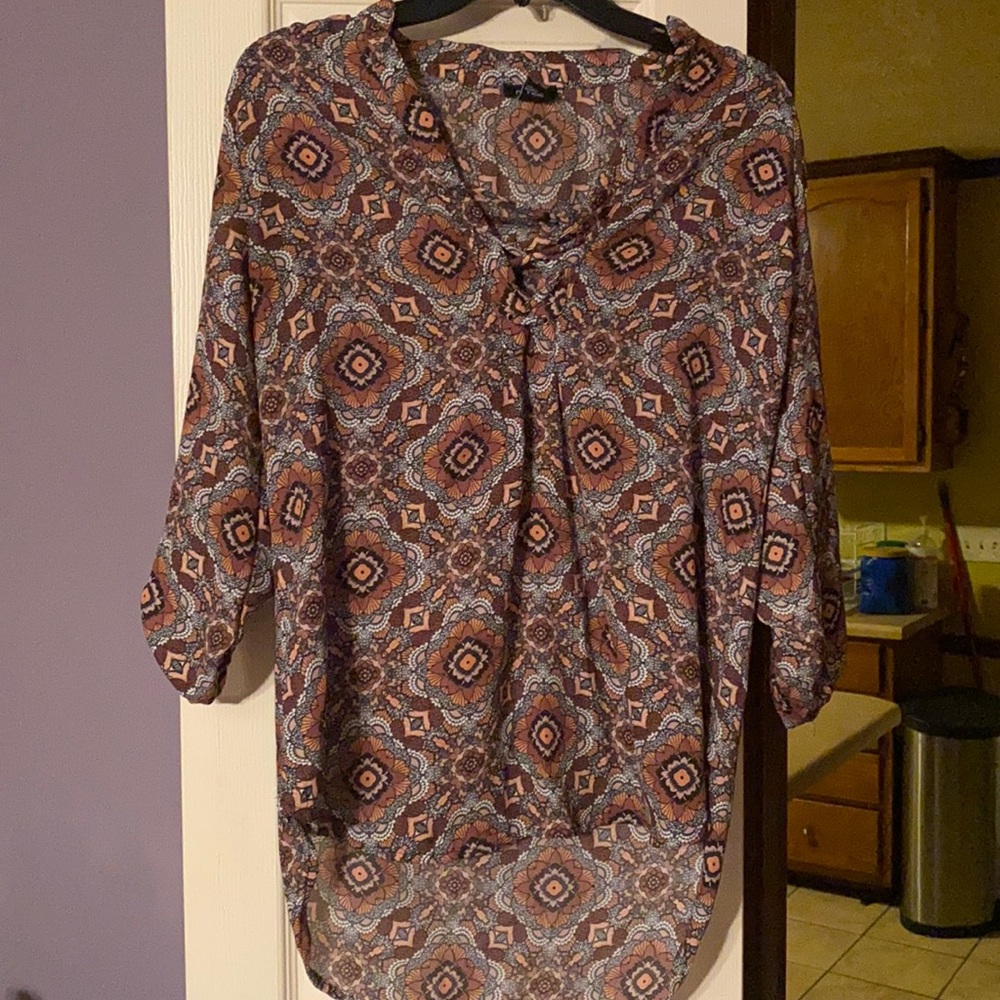 Colorful Pink Blouse